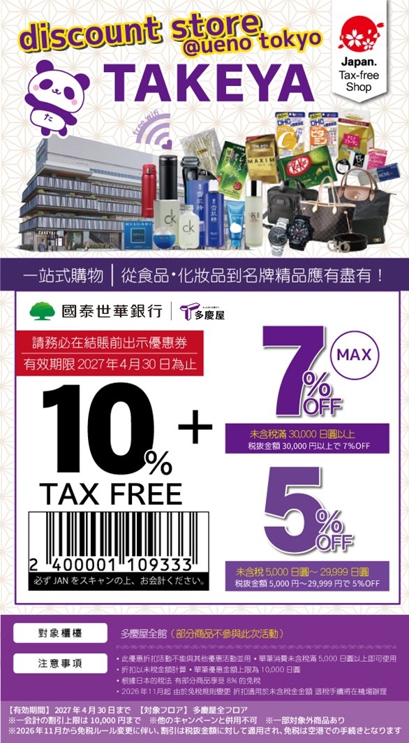 多慶屋 折扣券